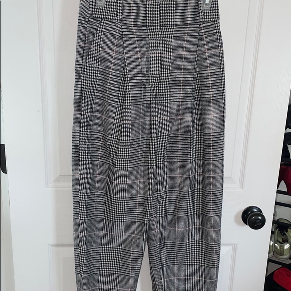 J. Crew Pants - J. Crew Gray and Black Glen Plaid Cropped Trousers